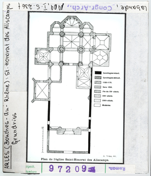 Vorschaubild Arles: Saint-Honorat-des-Aliscamps, Grundriss 